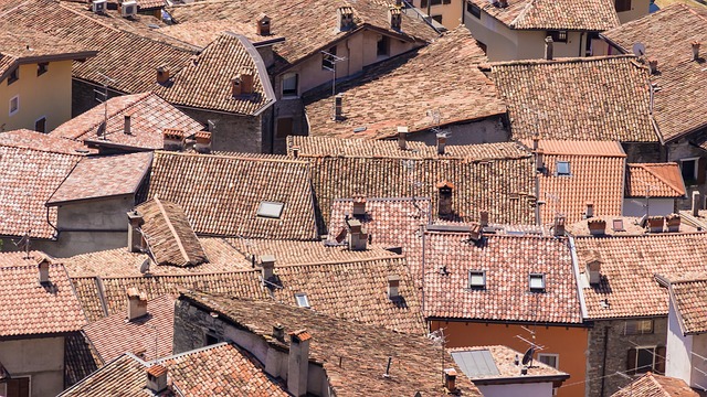 roofs, homes, old town