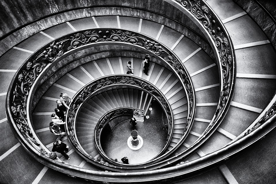 vatican, staircase, graphics