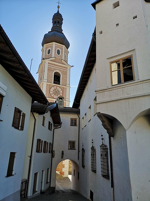 kastelruth, nature, bell tower, castelrotto, country, via, italy, village, mountains, place, villages, dolomites