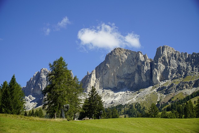 latemar, dolomites, landscape, italy, nature