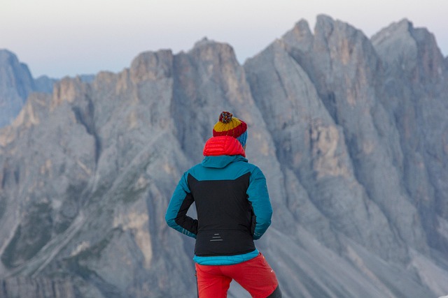 mountains, climber, nature, summit, mountain peak, south-tirol, landscape, panorama, sunrise, in the morning, alps, dolomites