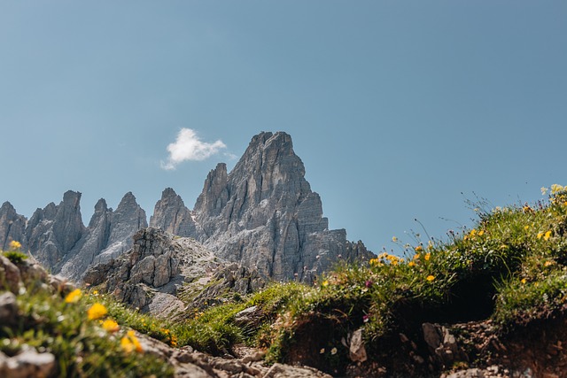 mountains, dolomites, alps, nature, italy, landscape