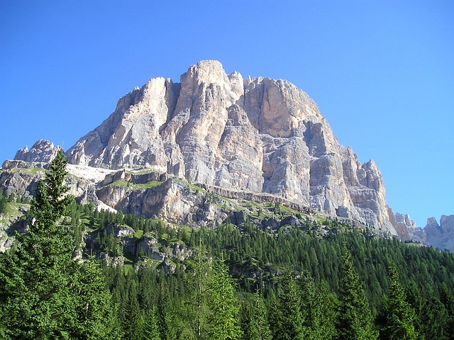 tofana, summit, mountain, rock face, nature, steep wall, dolomite, steep, dolomites, mountains, alps, south-tirol, italy